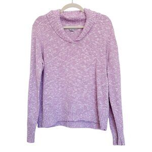 SagHarbor Womens Purple Sweater Longsleeve Lavender Size 1X